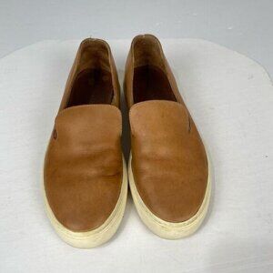 Nisolo vibram womens 8.5 Luna Slip On Sneaker natural vachetta loafer  brown